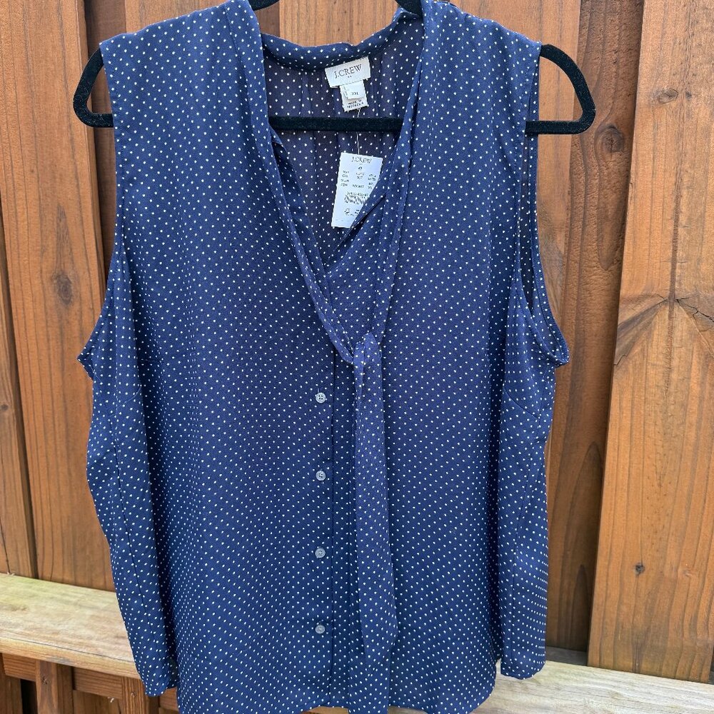 J Crew Sleeveless Blouse